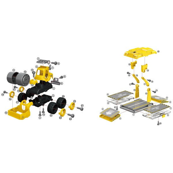 Конструктор Diy Spatial Creativity Набор муз. Бетон-ка и Каток LM9018-2A (CJ-1614190) - фото 3