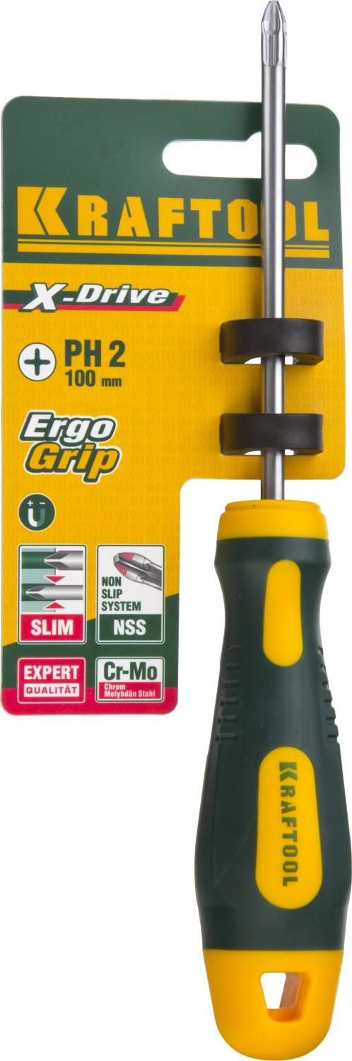 Отвертка Kraftool PH2 EXPERT X-Drive 100 мм (250072-2-100)
