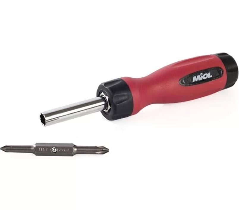 Викрутка Miol 4в1 SL/PH 75 мм зі з'ємними бітами (23712) - фото 3