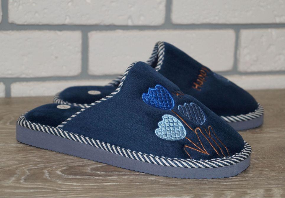 Тапочки комнатные женские NuoNuo р. 36/37 23,5 см Синий (31097-3637)