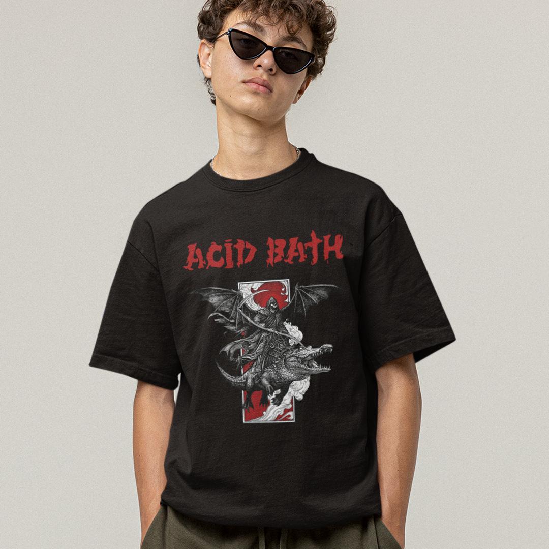 Футболка унисекс Acid Bath Alligator 3XL Черный (0000015319)