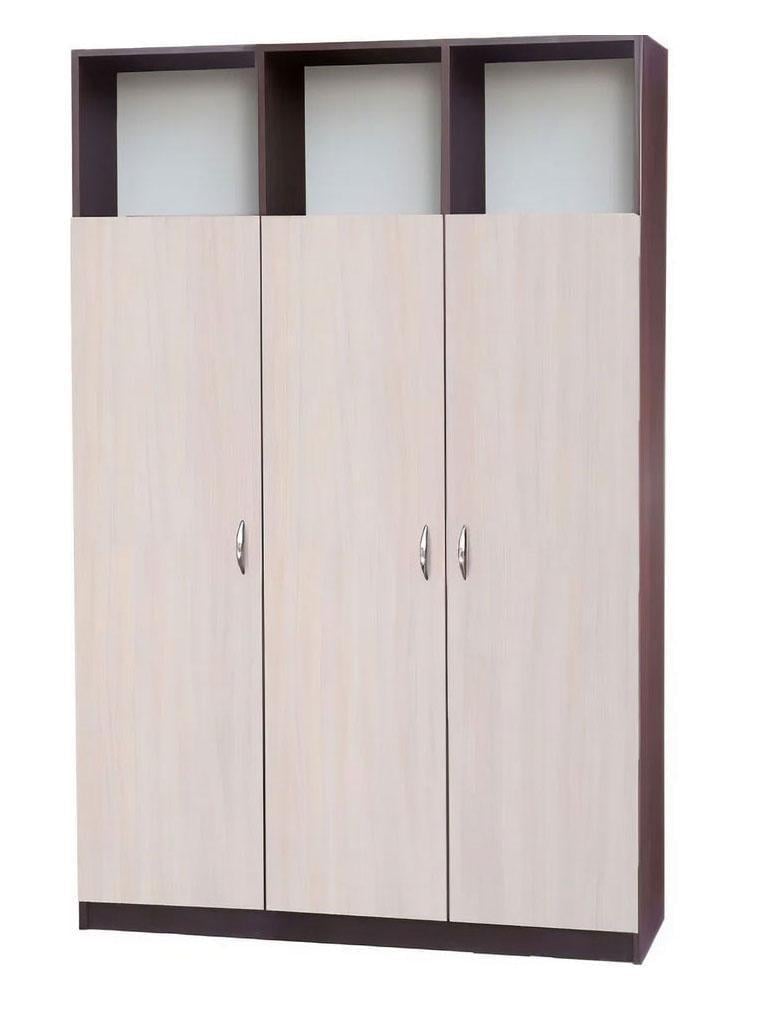 Шкаф офисный МАКСИ-МЕбель тип P 1200х2000х450 Венге магия/Дуб молочный (11614)