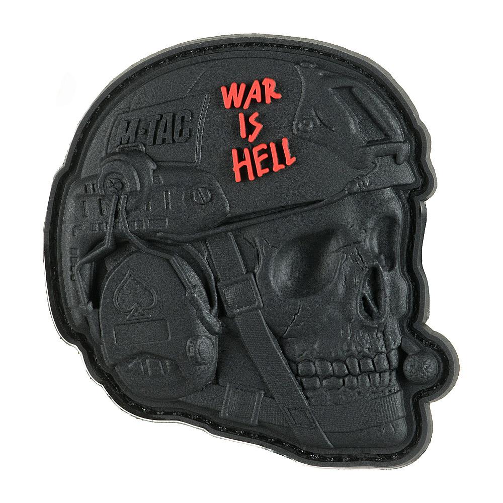 Нашивка M-Tac War is Hell 3D PVC Black