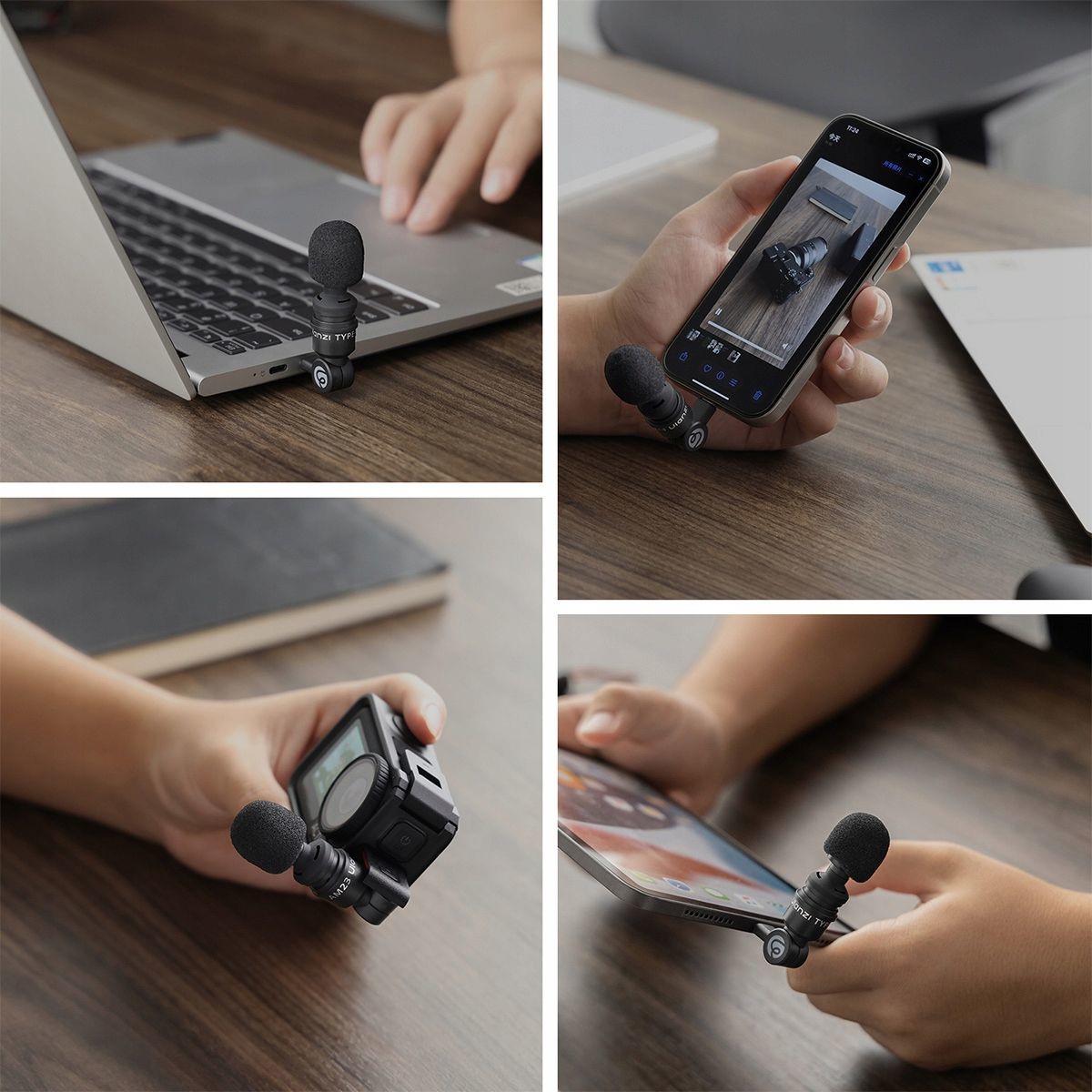 Микрофон мини Ulanzi AM23 Type-C USB-C для Osmo Action телефона (2643341863) - фото 3 Микрофон мини Ulanzi AM23 Type-C USB-C для Osmo Action телефона (2643341863) - фото 3