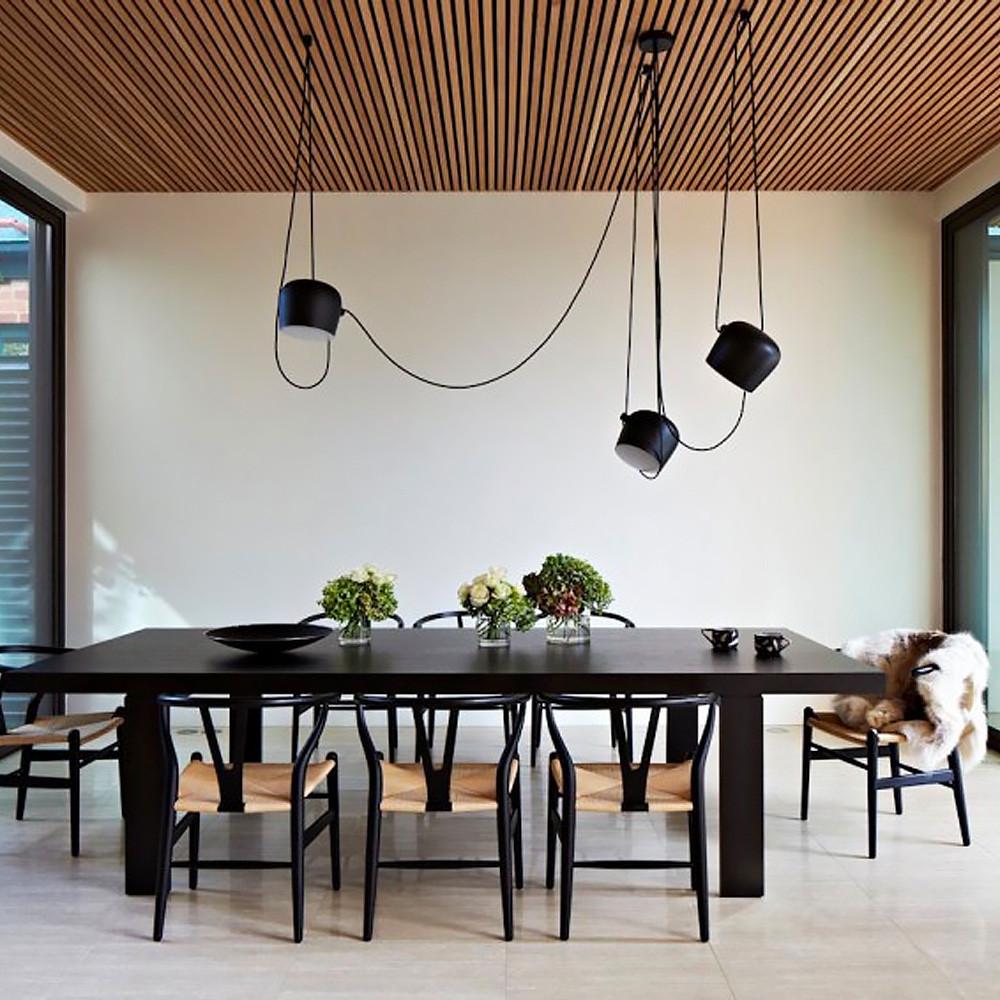 Светильник подвесной в металлическом корпусе на 3 лампы Черный (MJ 92/3 BK)