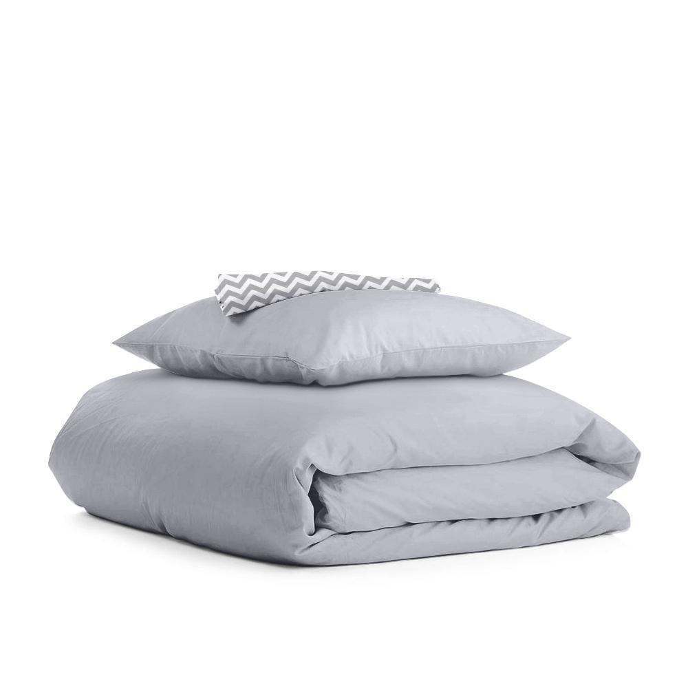 Комплект детского постельного белья Cosas Ranfors Grey Zig Grey 110х140 см на резинке (4822052039557)