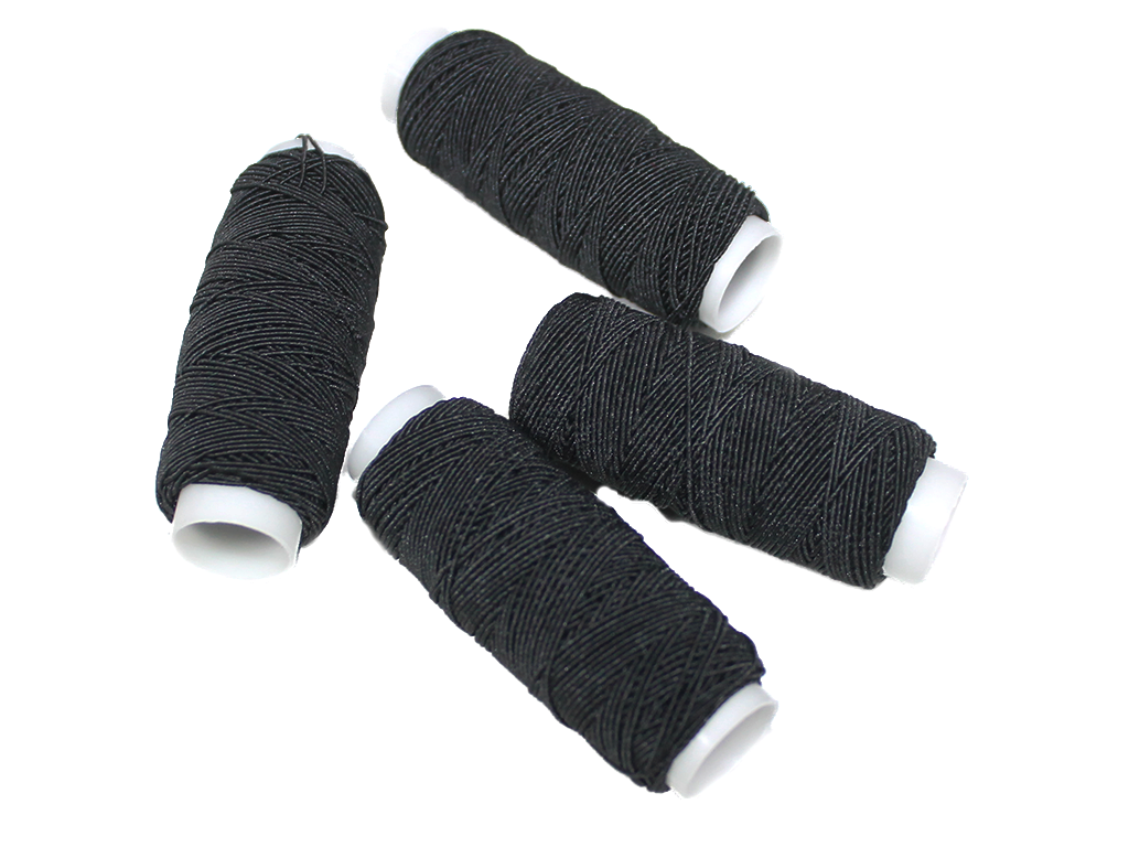Нитки гумові 0,9 мм 25 м Чорний - фото 2