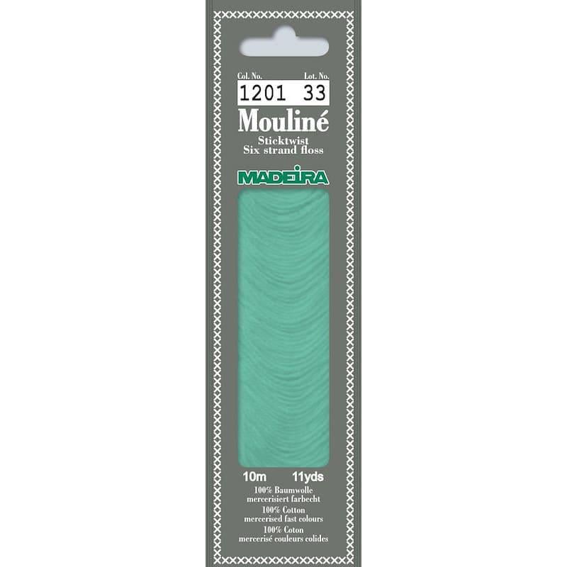Нитки мулине Madeira 1201 Mouline Аквамарин