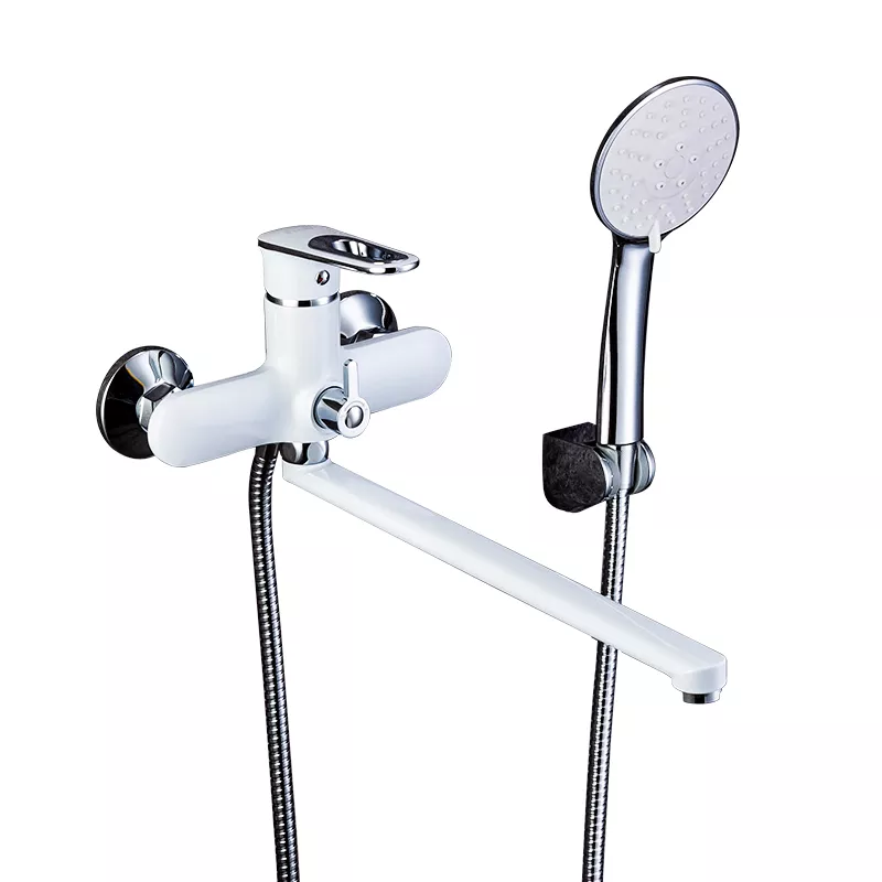 Змішувач для ванни Frap F2249 Білий/Хром (SQ-1033670) Змішувач для ванни Frap F2249 Білий/Хром (SQ-1033670)