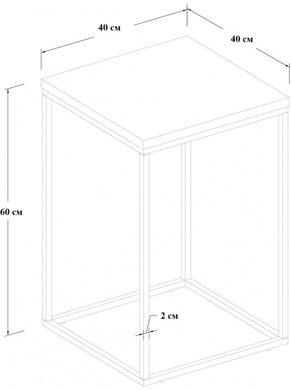 Журнальный столик приставной MSM Белый (60170-115) - фото 3 Журнальный столик приставной MSM Белый (60170-115) - фото 3