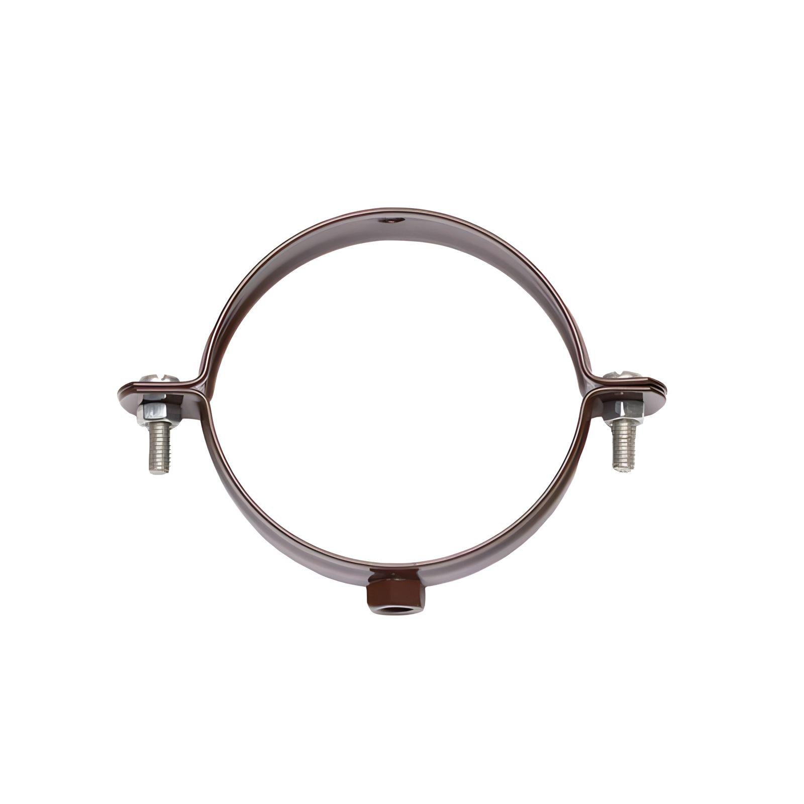 Хомут крепления трубы Classic 120 металлический d 80 мм RAL 8019 (11711542)