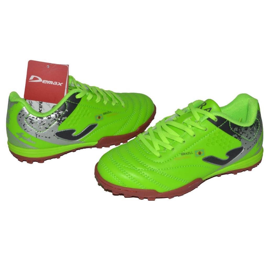 Кроссовки футбольные детские Demax 107-230-341 р. 31 19,5 см Зеленый - фото 2 Кроссовки футбольные детские Demax 107-230-341 р. 31 19,5 см Зеленый - фото 2