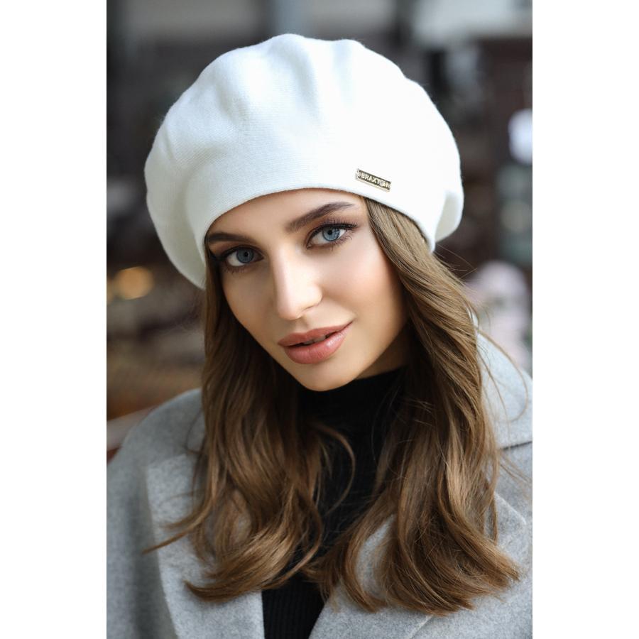 Берет женский полушерстяной Карнелия Braxton 6018 one size Белый