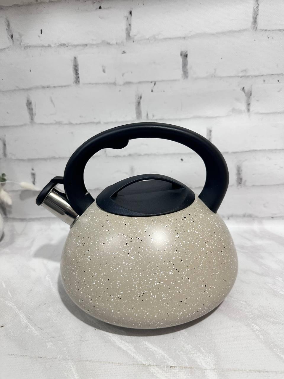 Чайник A-PLUS WK-1327 з нержавіючої сталі 3 л Бежевий (18235775)