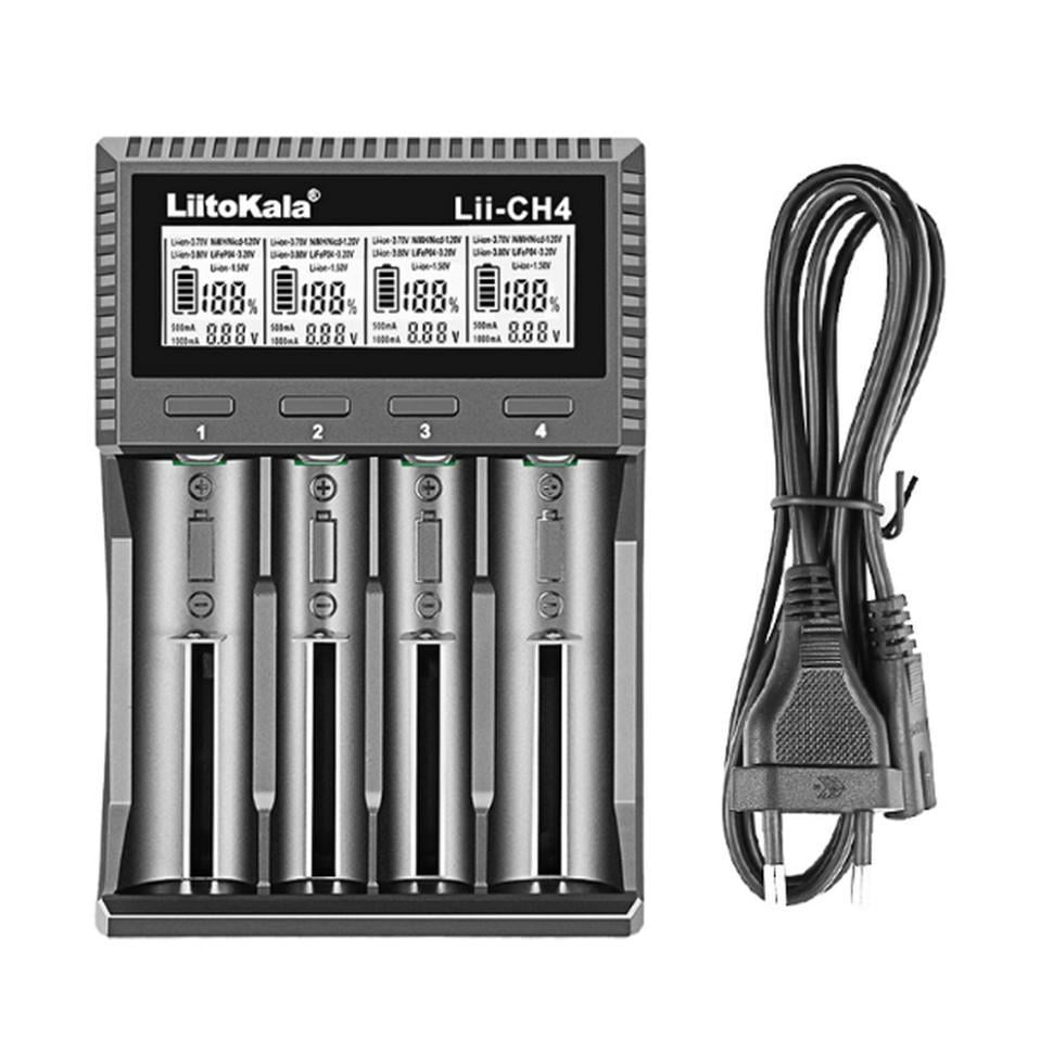 Зарядний пристрій універсальний LiitoKala Lii-CH4 5V 2A на 4 канали