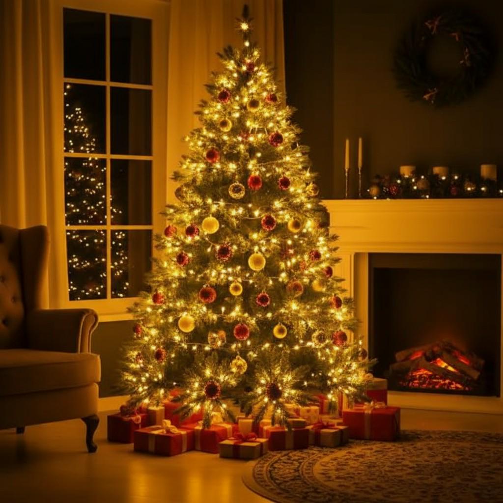 Гирлянда-нить Роса сетевая с пультом на медном проводе 200 м 2000LED Зеленый/Желтый (2000L200MGY) - фото 11