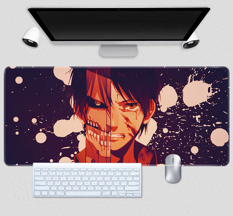 Коврик для мышки с Аниме принтом Attack on Titan 800х300х3 мм (0652)