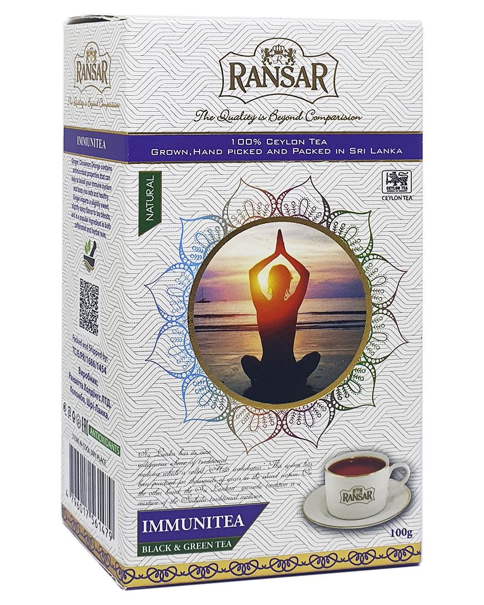 Чай Ransar черный с зеленым Immunitea 100 г (56076)