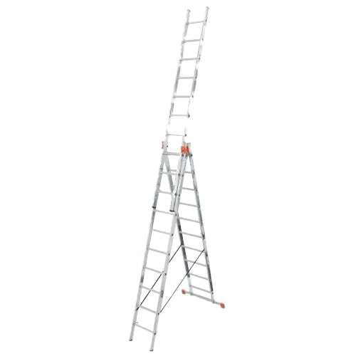 Лестница трансформер Krause Tribilo 3х10 рабочая высота 3,85-7,65 м с максимальной нагрузкой до 150 кг (33726764)