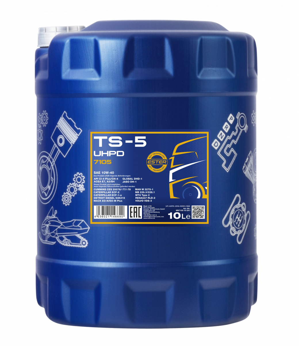 Моторне мастило Mannol TS-5 UHPD 10W-40 10 л