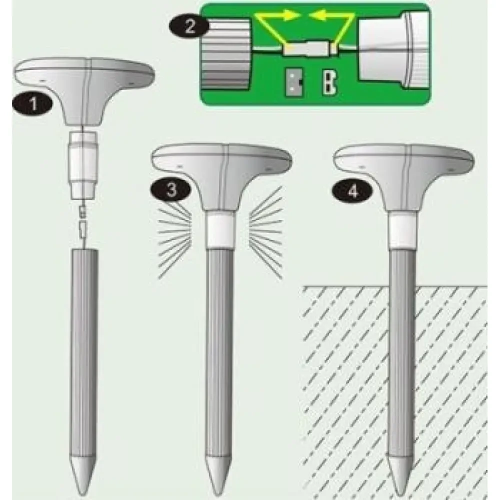 Отпугиватель кротов AGTZ-08 LED+ на солнечной батарее (333181 NV) - фото 3