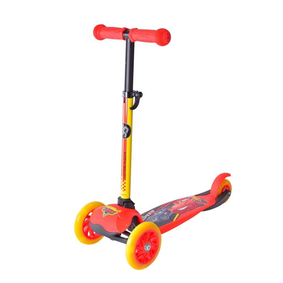 Самокат детский Cars Bambi LS2114 с рюкзачком 17х20 см