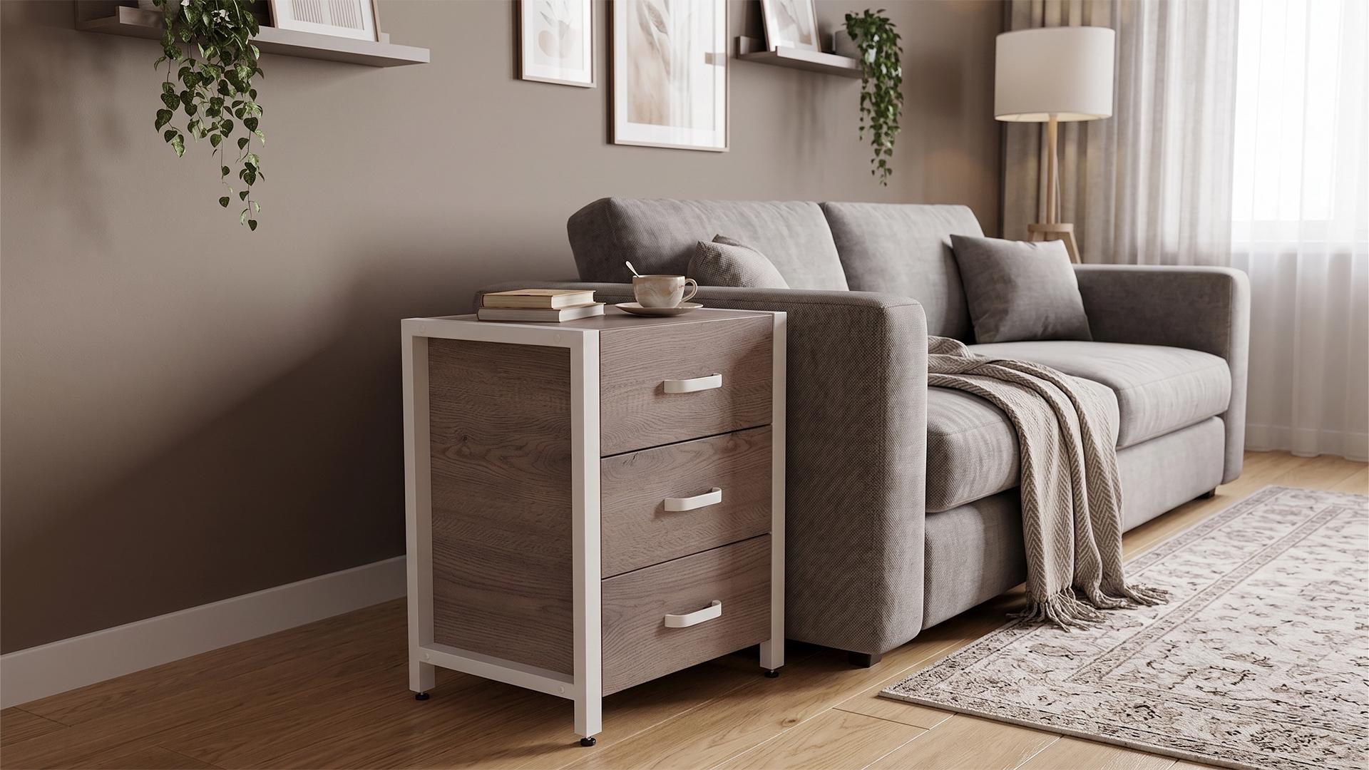 Тумба универсальная Ferrum-decor Вивьен ДСП 16 мм 3 50x41x40 белый/Дуб Кремона Канолло (FRD-107748) Тумба универсальная Ferrum-decor Вивьен ДСП 16 мм 3 50x41x40 белый/Дуб Кремона Канолло (FRD-107748)