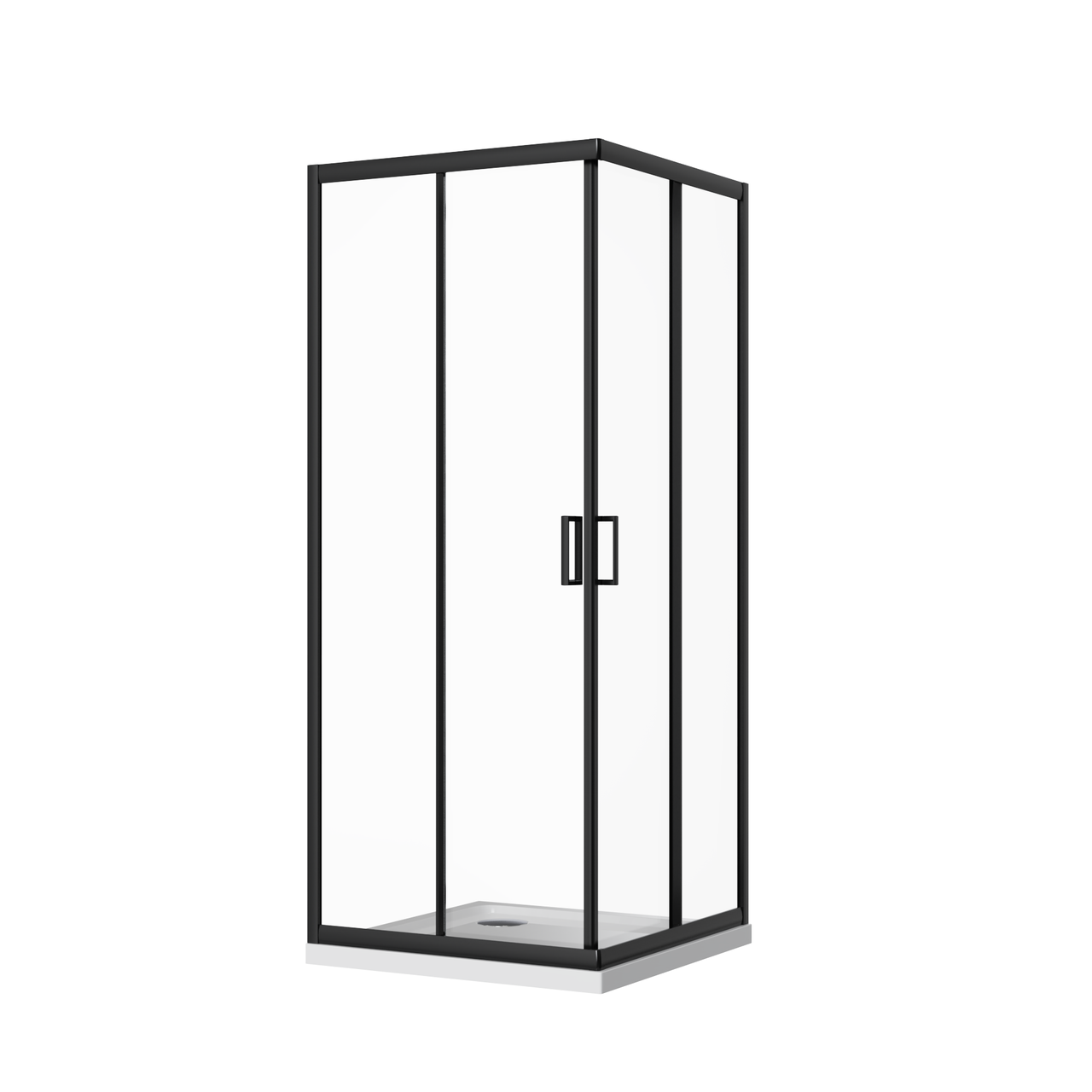 Душевая кабина стеклянная AVKO Glass RDR06 190х90х90 см Black (2371516755)