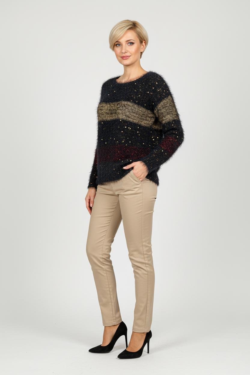 Свитер женский демисезонный Lowett LW-935315 р. 42 Черный (17852162)