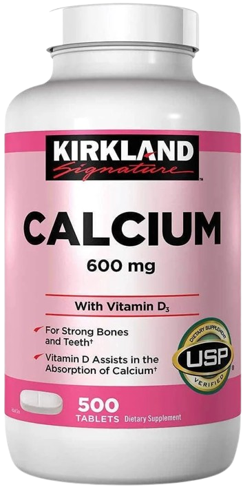 Витамины Kirkland Signature Calcium 600 мг кальция с витамином D3 500 табл. (2518038465)