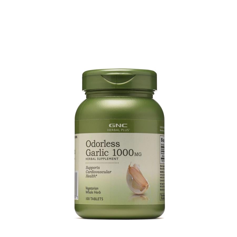 Натуральна добавка GNC Herbal Plus Odorless Garlic 1000 мг 100 таб. (6766)