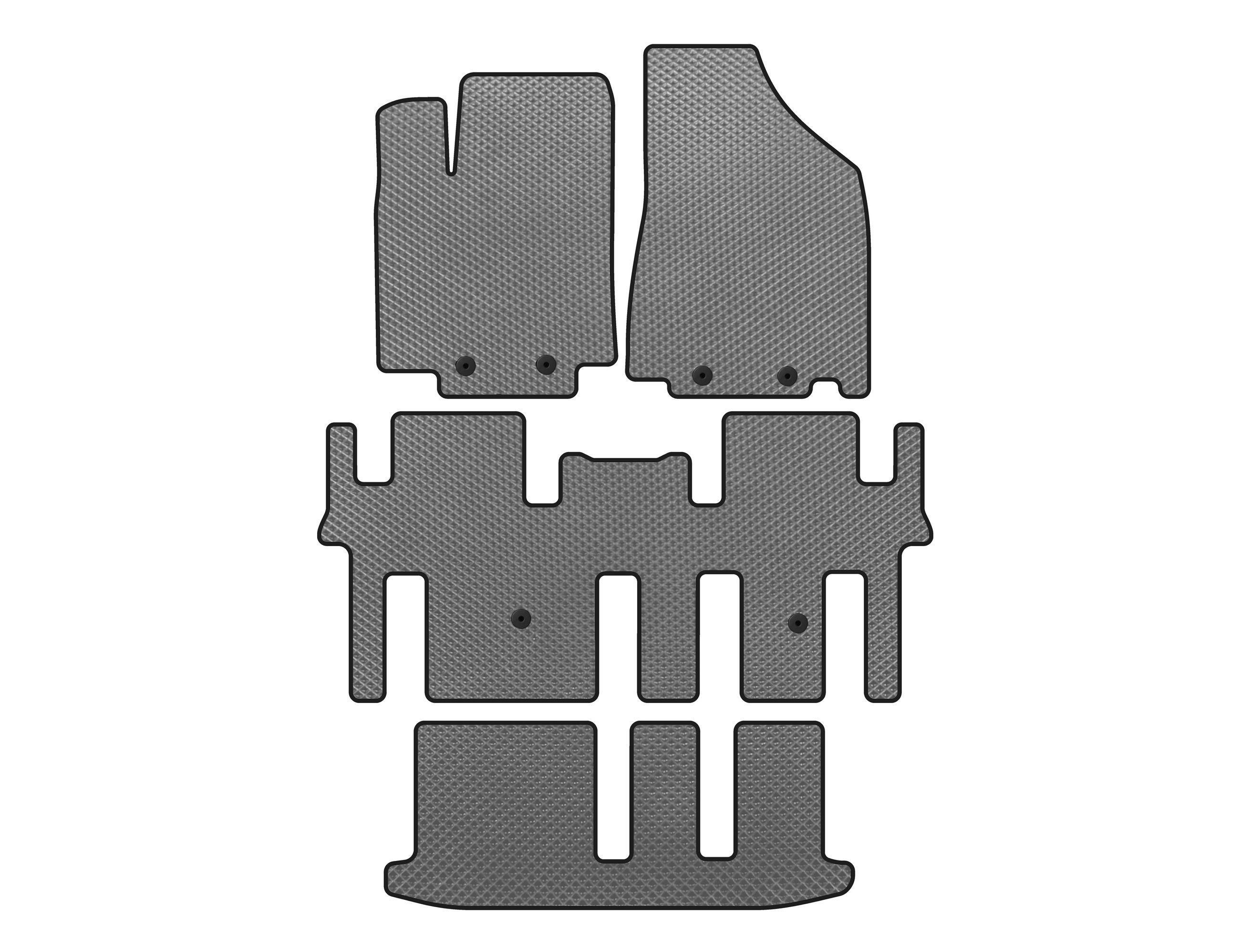 Коврики Digital Designs для Nissan Pathfinder R52 2012-2021 рр. этилвинилацетат Серый (158864)
