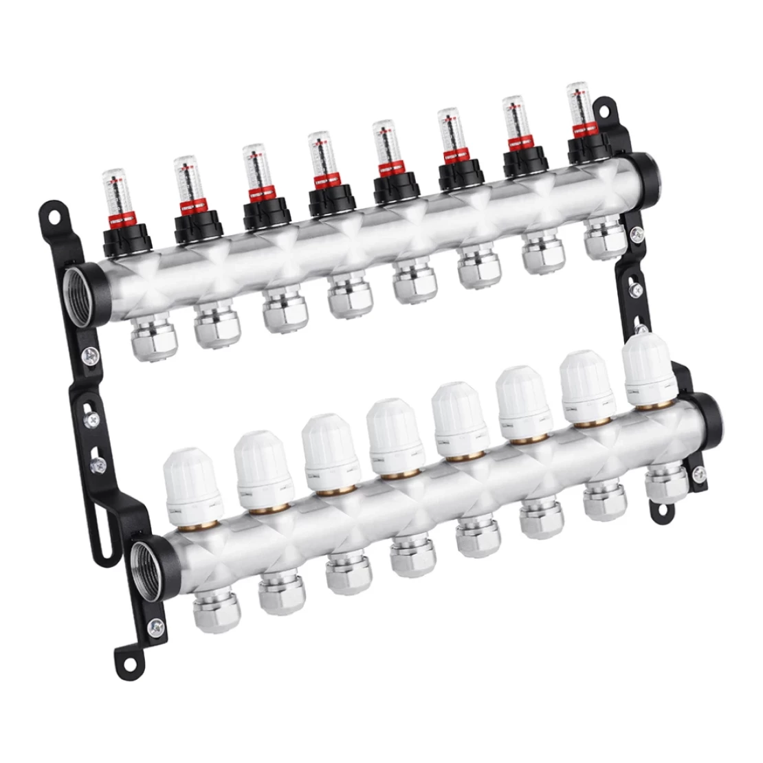 Колектор в зборі STA Classic на 8 виходів G1" з євроконусами нержавіюча сталь (TK-CV028318)