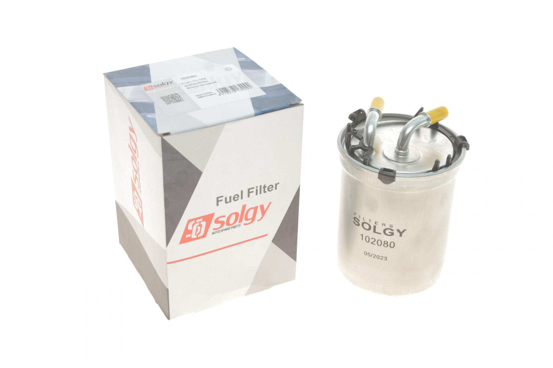 Фильтр топливный SOLGY для Skoda Fabia/Rapid/Roomster/ VW Fox/Polo 1,2-1,4 TDI 09- (102080)