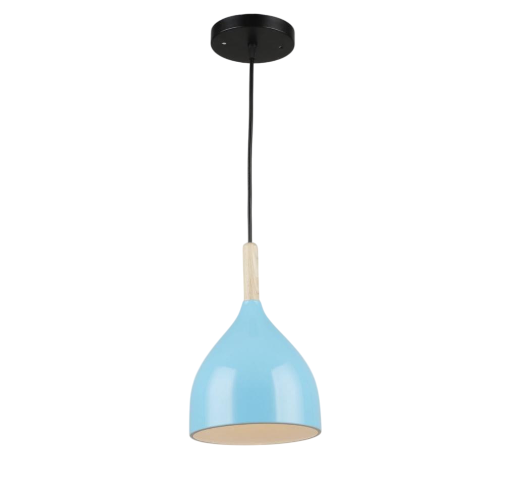 Подвесная люстра Sirius с плафоном Е27 основание IP20 B N5655/1H BK+BLUE Черный/Голубой (28686158)