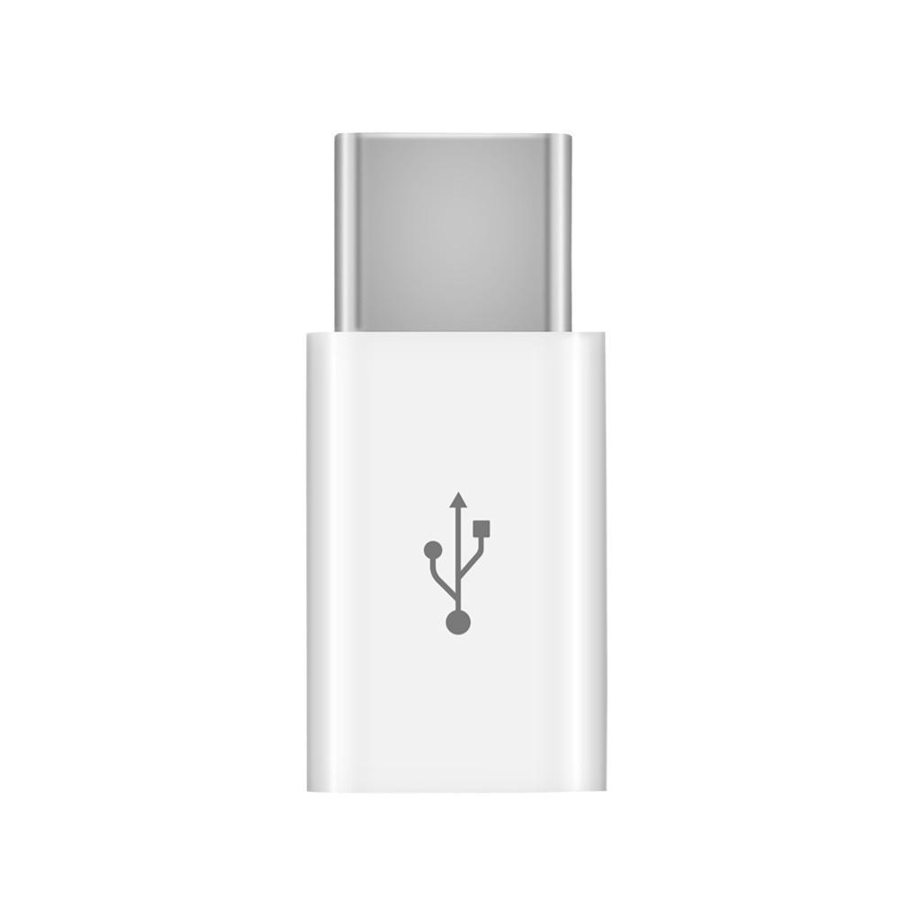 Переходник OTG с Micro USB к Type-C Белый (758525)