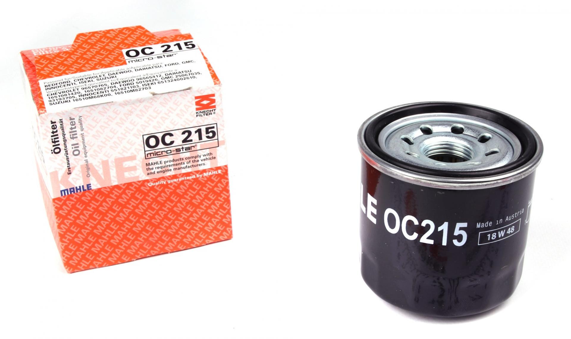 Фильтр масляный KNECHT для Chevrolet Aveo/Daewoo Matiz 03- бензин (OC 215)