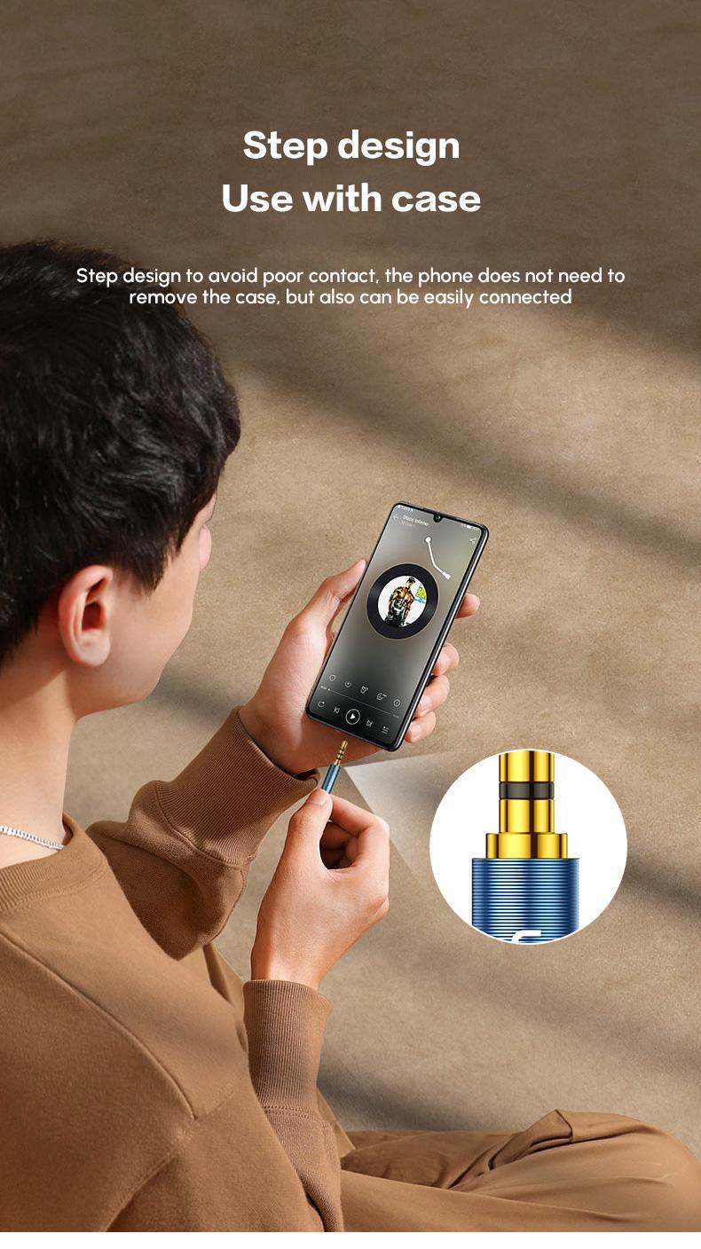 Аудіокабель з підтримкою мікрофона UGREEN 5 м в нейлоновому обплетенні позолочені конектори Hi-Fi звук 5 м Синьо-чорний (60636) - фото 8 Аудіокабель з підтримкою мікрофона UGREEN 5 м в нейлоновому обплетенні позолочені конектори Hi-Fi звук 5 м Синьо-чорний (60636) - фото 8