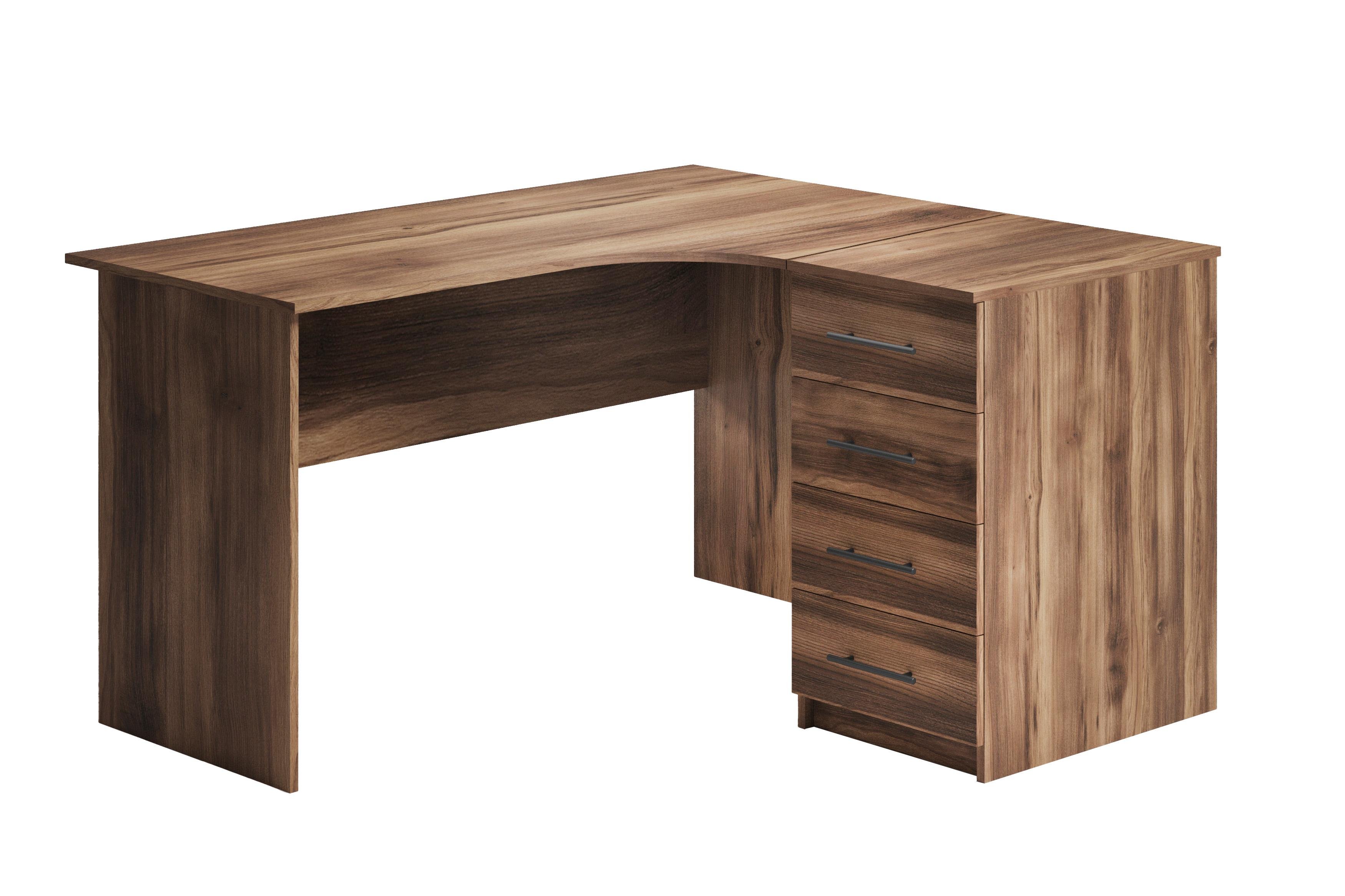 Письменный стол угловой ОП-202+404+301 Orange-Line Дуб Барокко ристретто (400964)