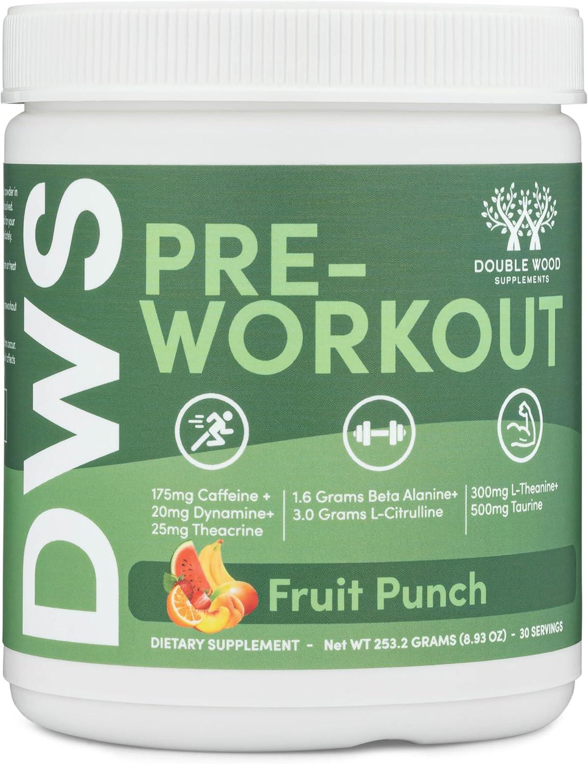 Предтренировочный комплекс Double Wood DWS DWS Pre-Workout Fruit Punch 260 г
