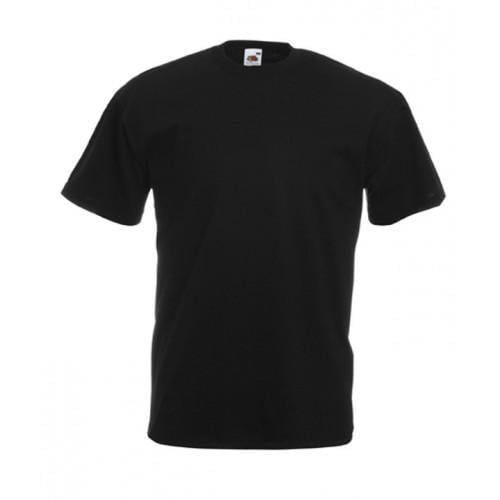 Футболка чоловіча Fruit of the Loom Valueweight S Чорний (061036036S)