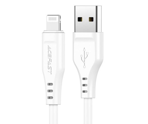 Кабель Data Acefast C3-02 USB-Lightning 2,4A 1,2 м White (066974316280835)