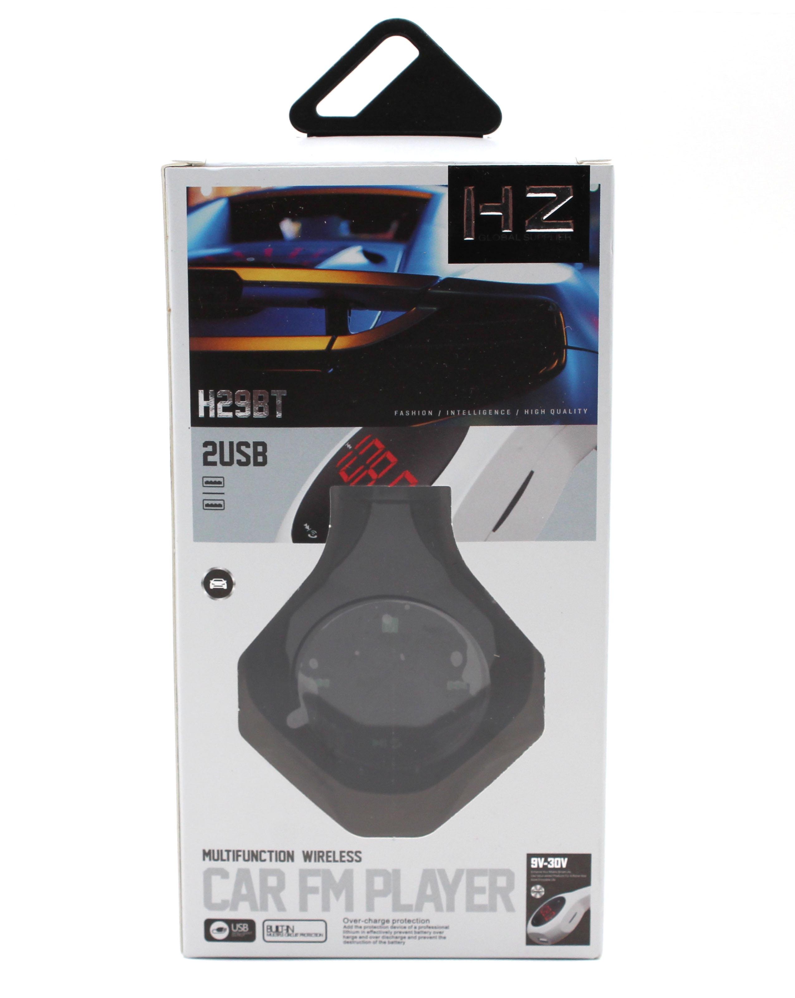 FM трансмітер HZ H29 Bluetooth Black (ed6bcbe5) - фото 4