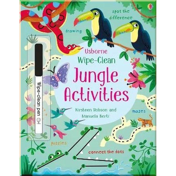 Книга Usborne "Wipe-Clean Jungle Activities" Kirsteen Robson/Manuela Berti (ISBN:9781474951319)