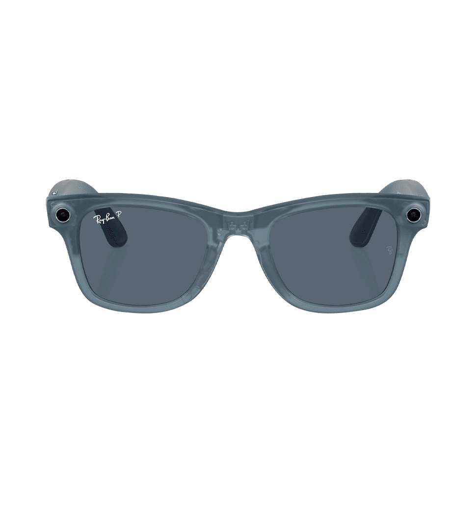 Смарт-очки Ray-Ban Meta Wayfarer Matte Jeans Frame Dusty Blue Lenses RW4006 67552V 50-22 - фото 4