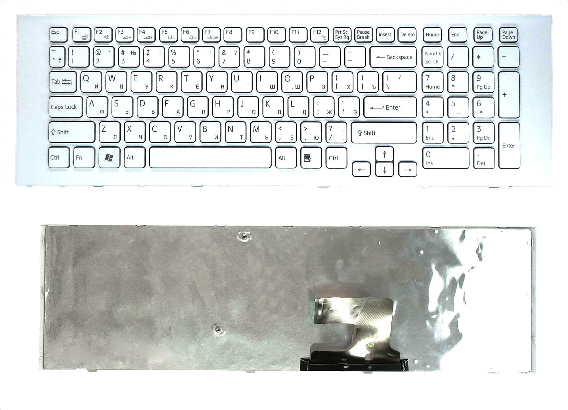 Клавиатура для ноутбука Sony Vaio VPC-EJ White Frame White