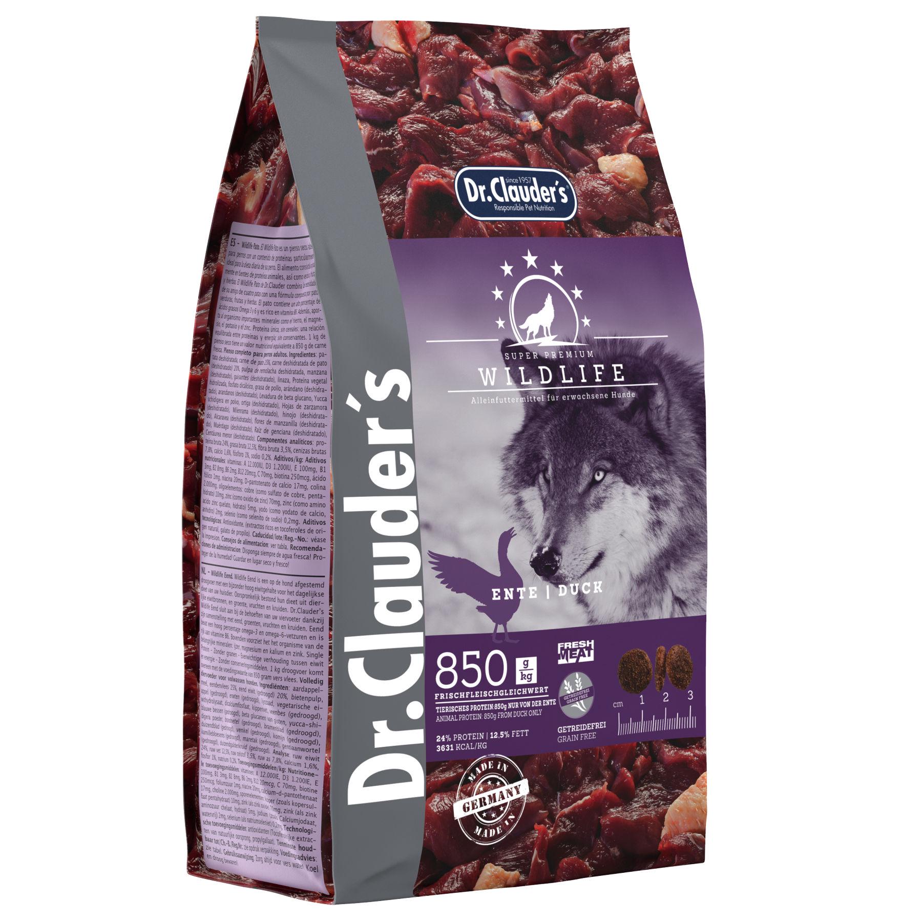 Корм сухой для собак Dr.Clauder's Wildlife Duck 350 г (12665043)