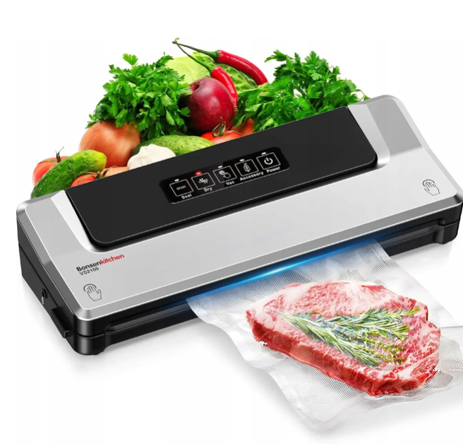 Вакуумный упаковщик Bonsenkitchen VS2100 125 Вт Серый (ADS11346963)
