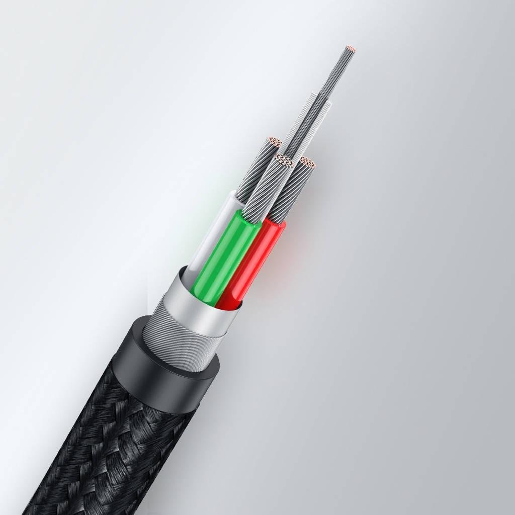 Кабель для принтера UGREEN USB-USB Type-B 2.0 480 Мбіт/с 2A USB-A на USB-B нейлонове обплетення 3 м Чорний (80804) - фото 5