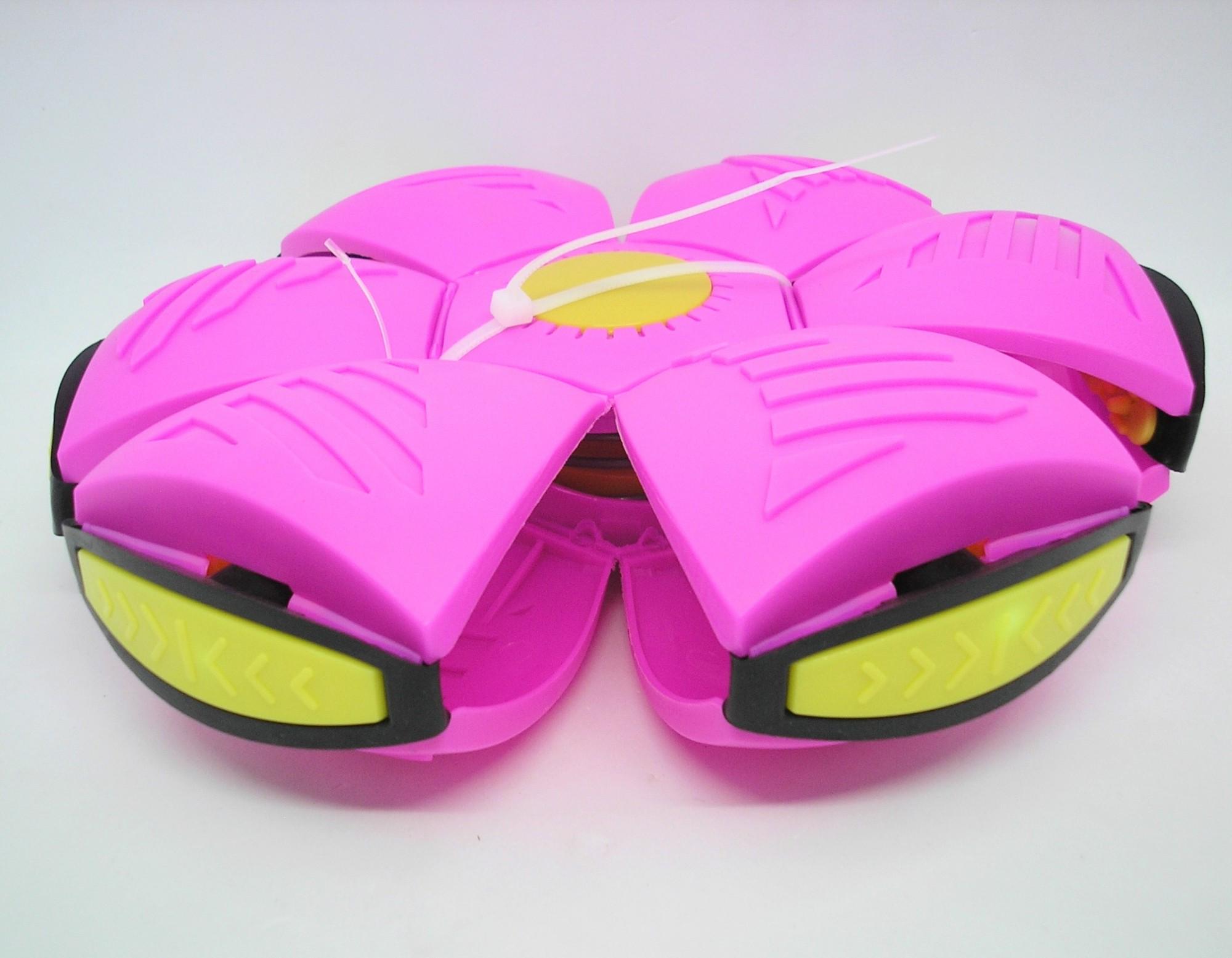 М'ячик-трансформер фрісбі Flat Ball Disc складаний світиться 6 LED (25105880) - фото 3 М'ячик-трансформер фрісбі Flat Ball Disc складаний світиться 6 LED (25105880) - фото 3